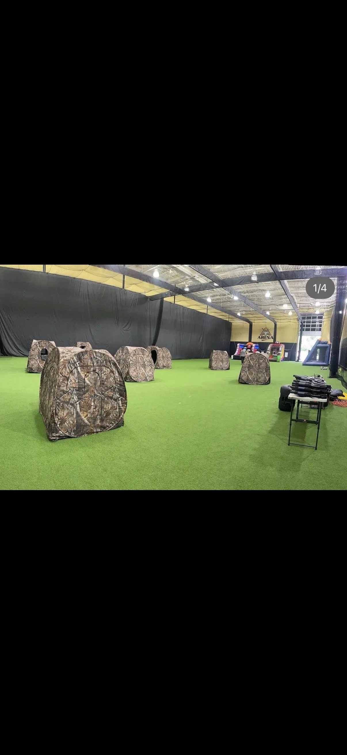 Laser tag arena setup