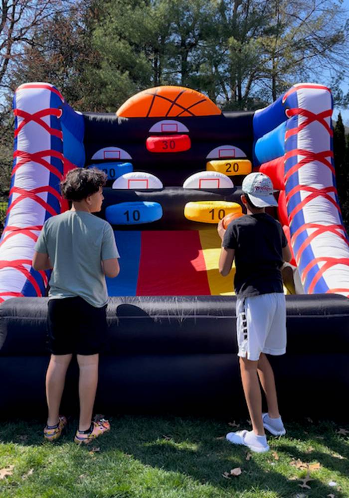 New Jersey inflatable basketball hoop shoot game party rental